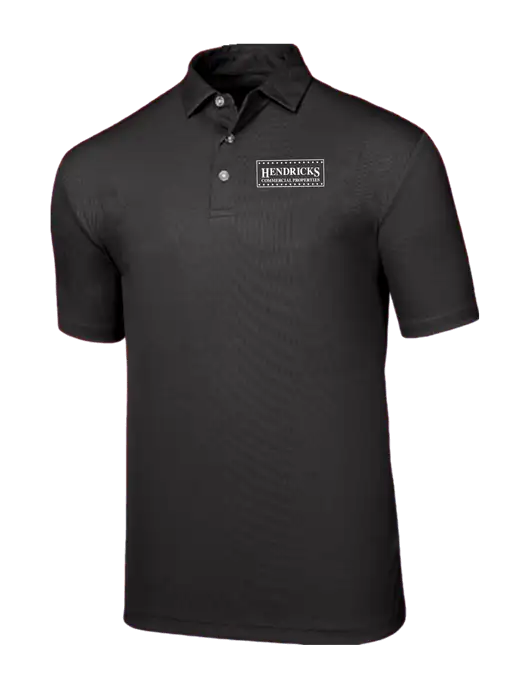 Callaway Birdseye Black Polo w/Hendricks Commercial Properties Logo