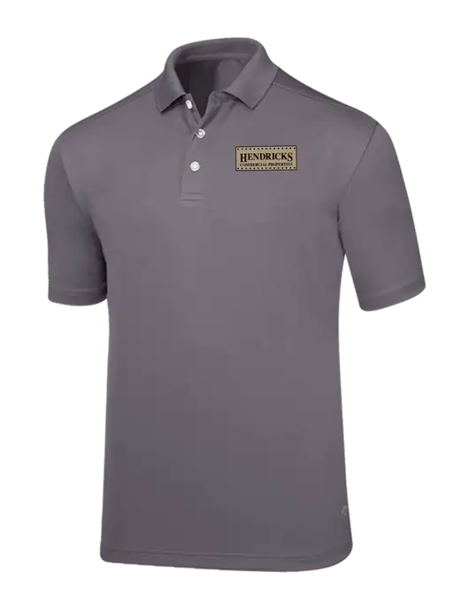Callaway Core Medium Grey Performance Polo w/Hendricks Commercial Properties Logo