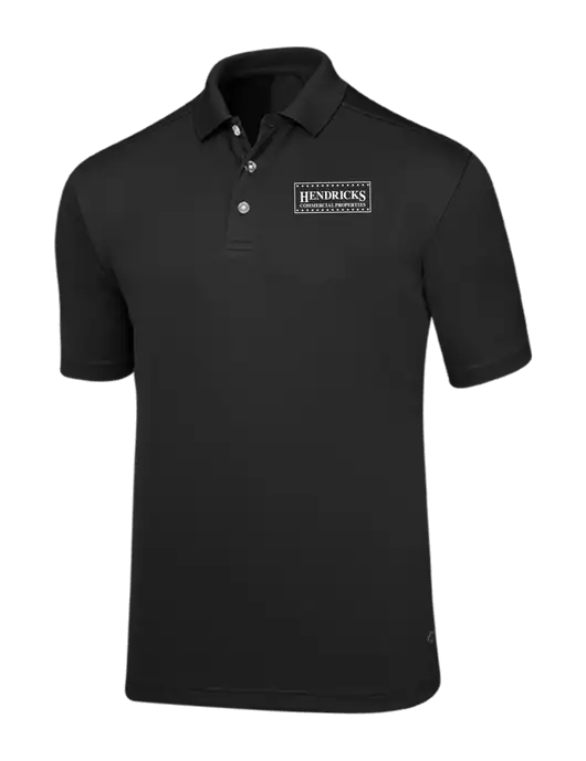 Callaway Core Black Performance Polo w/Hendricks Commercial Properties Logo