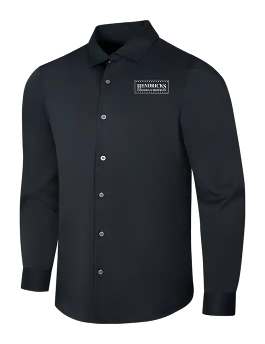 Black City Stretch Shirt w/Hendricks Commercial Properties Logo