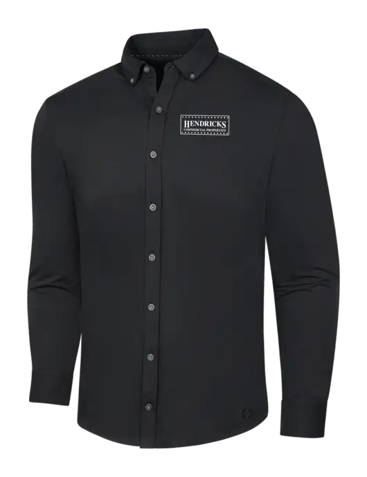 OGIO Blacktop Modern Code Stretch Button-Up Shirt w/Hendricks Commercial Properties Logo