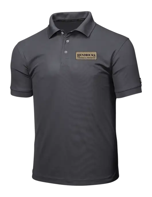 OGIO Charcoal Grey Caliber 2.0 Polo w/Hendricks Commercial Properties Logo