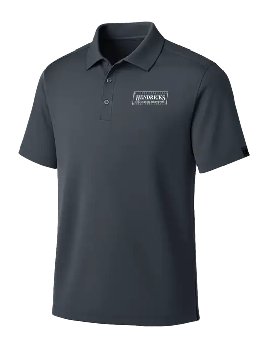 OGIO Dark Grey Framework Polo w/Hendricks Commercial Properties Logo