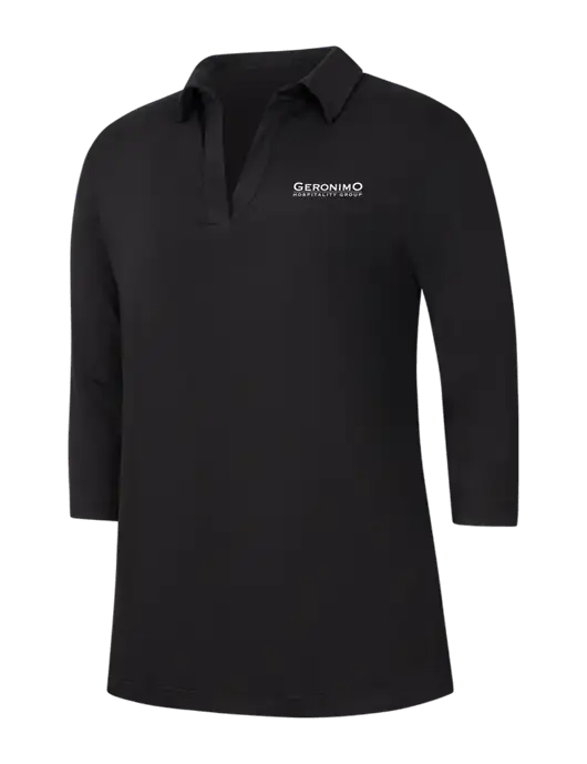 Womens Black Luxe Knit Tunic w/Geronimo Logo
