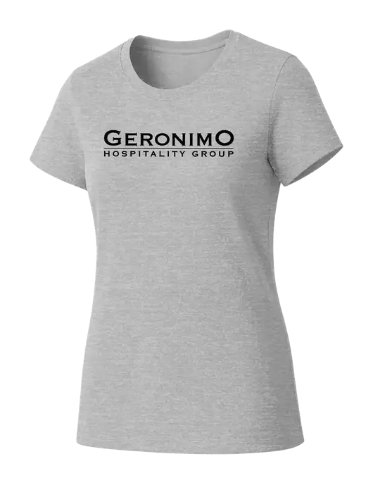 Womens Seriously Soft Light Heathered Grey T-Shirt w/Geronimo Logo