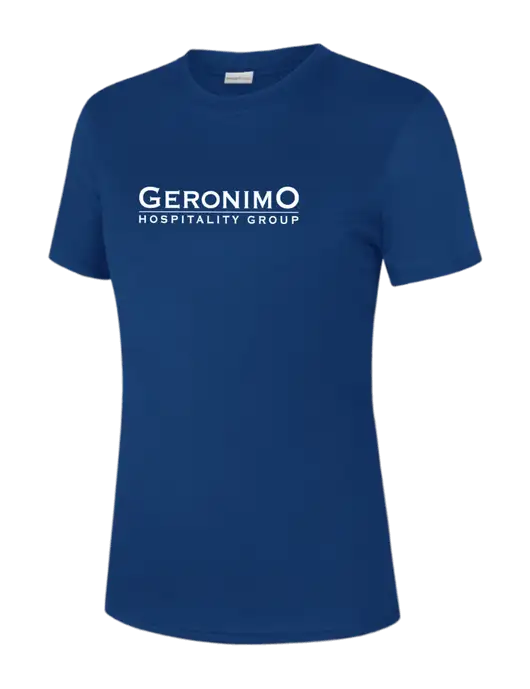 Womens Royal PosiCharge Competitor Tee w/Geronimo Logo