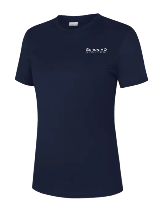 Womens Navy PosiCharge Competitor Tee w/Geronimo Logo