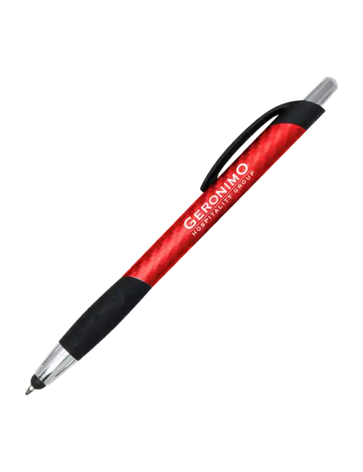 Sunray Red Stylus Pen - Black Ink w/Geronimo Logo