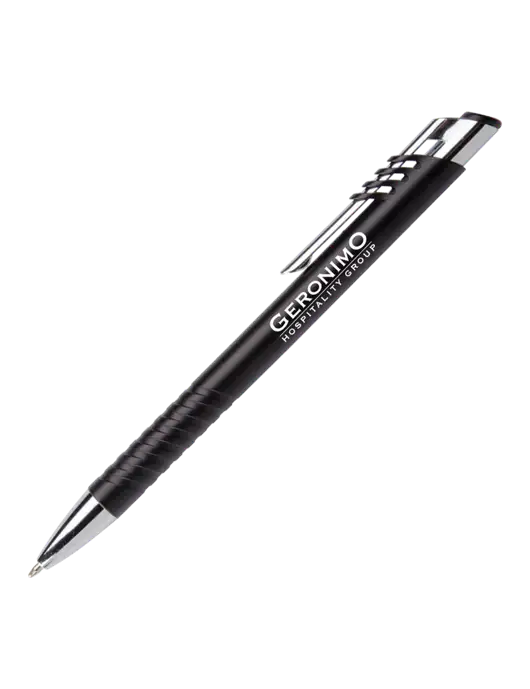 Schirhart Black Pen - Black Ink w/Geronimo Logo