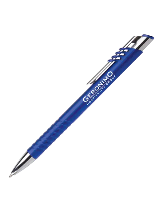 Schirhart Blue Pen - Black Ink w/Geronimo Logo
