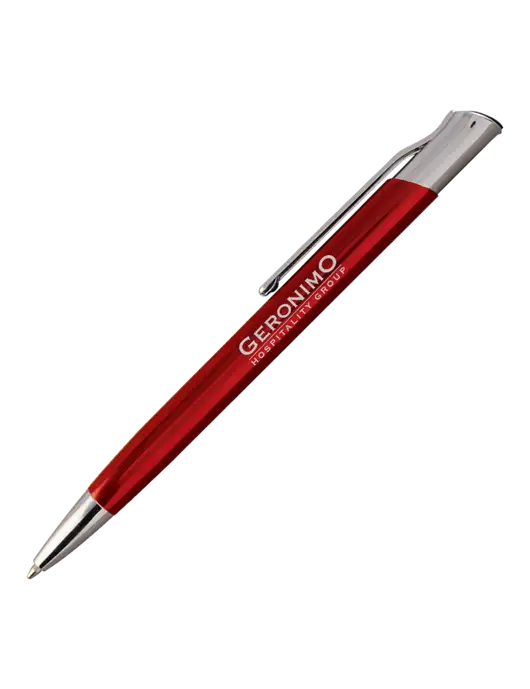 San Malo Red Pen - Black Ink w/Geronimo Logo