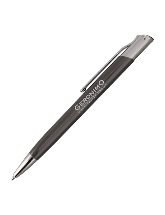 San Malo Gunmetal Pen - Black Ink w/Geronimo Logo
