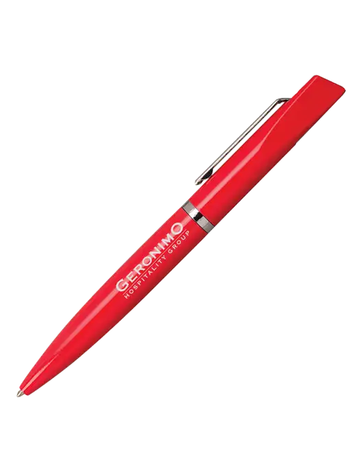 Santos Red Pen - Black Ink w/Geronimo Logo