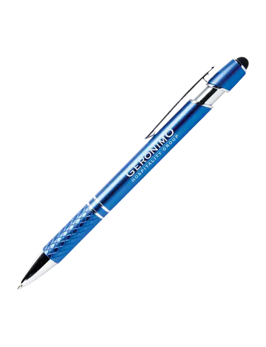 Valencia Blue Stylus Pen - Black Ink w/Geronimo Logo