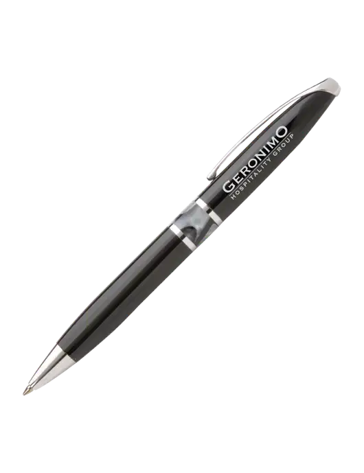 Illusion Black Pen - Black Ink w/Geronimo Logo