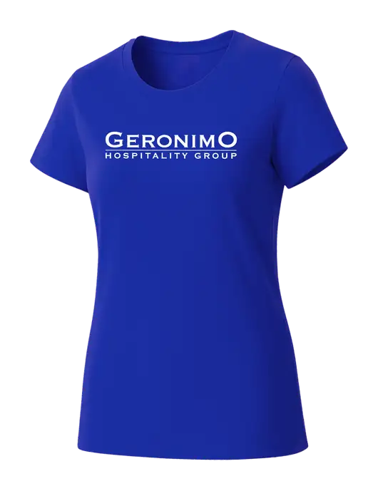 Womens Seriously Soft Royal T-Shirt w/Geronimo Logo