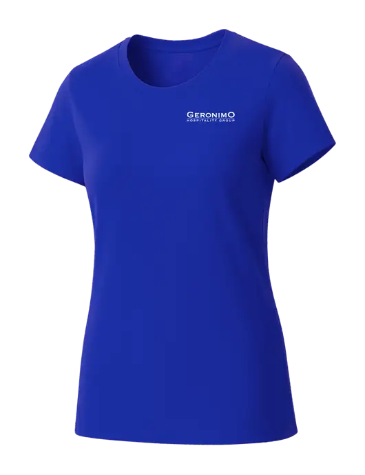 Womens Seriously Soft Royal T-Shirt w/Geronimo Logo