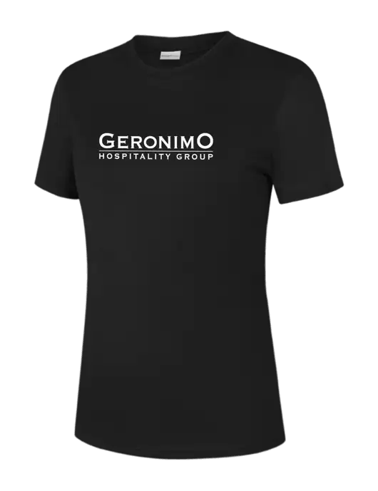  Womens Black PosiCharge Competitor Tee w/Geronimo Logo