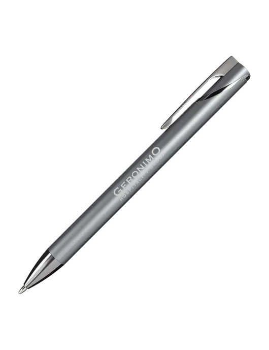 Dark Grey HyperNova Ballpoint Pen - Black Ink w/Geronimo Logo