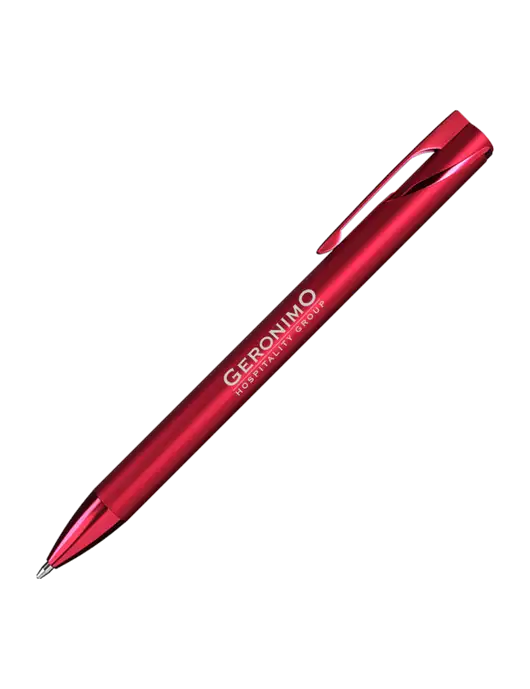 Red HyperNova Ballpoint Pen - Black Ink w/Geronimo Logo