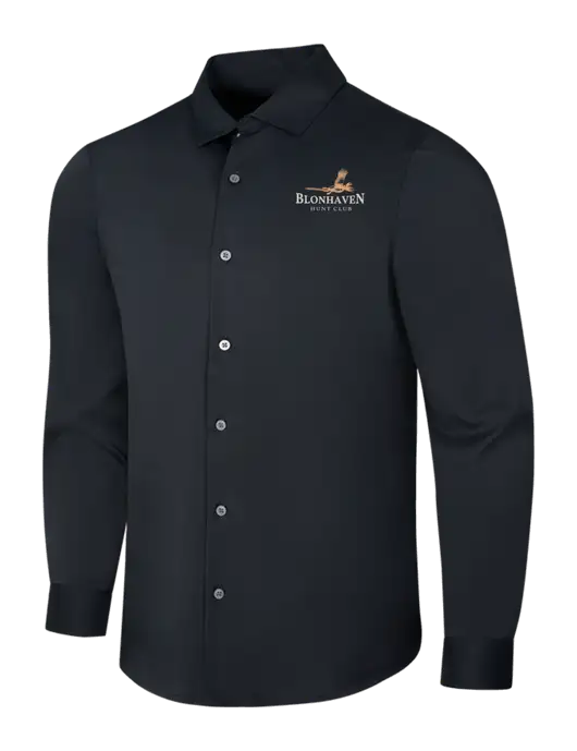 Black City Stretch Shirt w/Blonhaven Hunt Club Logo