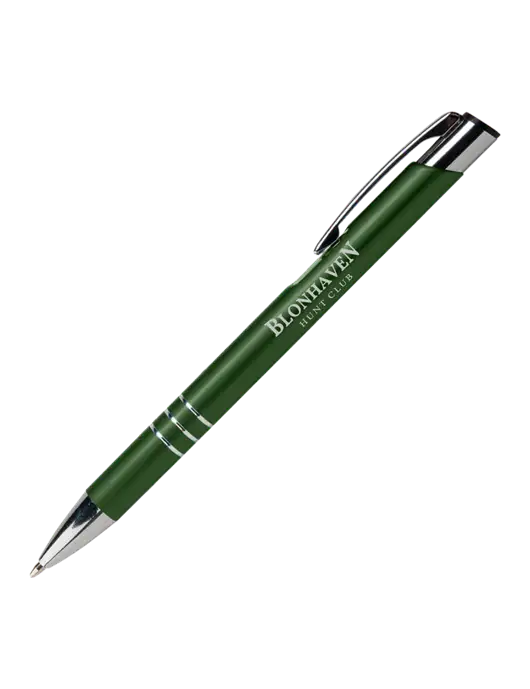 Laurent Green Pen - Black Ink w/Blonhaven Hunt Club Logo