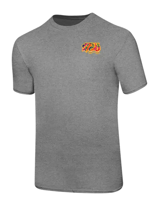 Ring Spun Light Heather Grey 4.5 oz T-Shirt w/Totally Smashed Logo