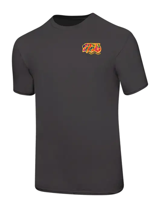 Ring Spun Charcoal 4.5 oz T-Shirt w/Totally Smashed Logo