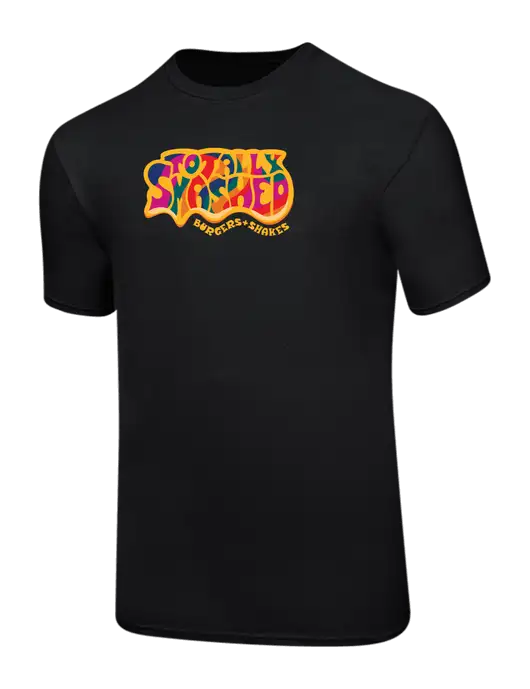 Ring Spun Jet Black 4.5 oz T-Shirt w/Totally Smashed Logo