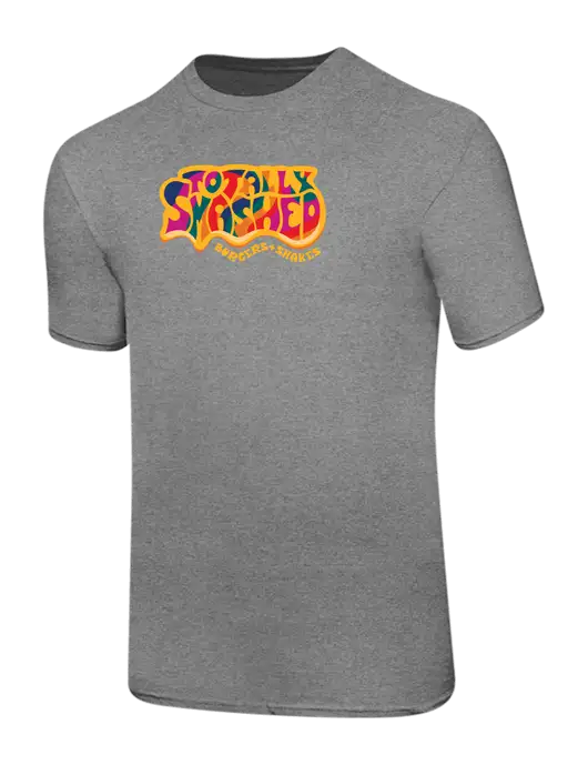 Ring Spun Light Heather Grey 4.5 oz T-Shirt w/Totally Smashed Logo