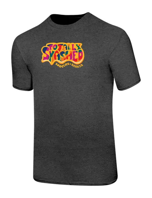 Ring Spun Dark Heather Grey 4.5 oz T-Shirt w/Totally Smashed Logo