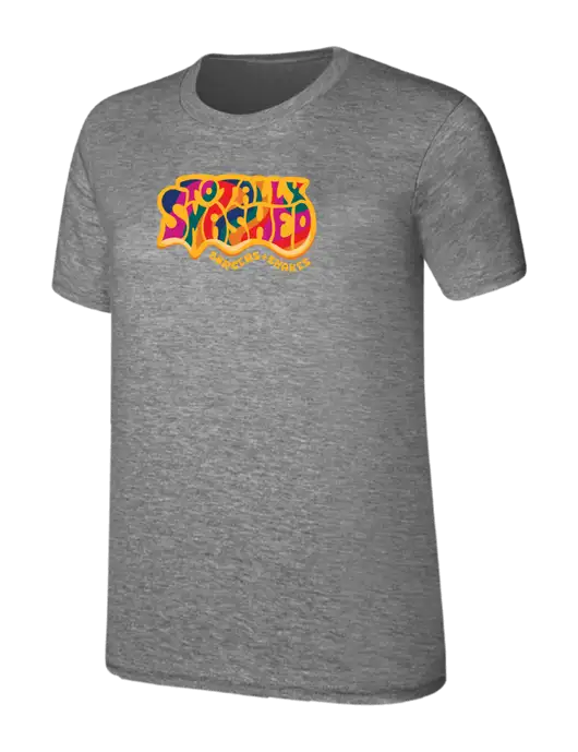 Womens Ring Spun Light Grey Heather 4.5 oz T-Shirt w/Totally Smashed Logo