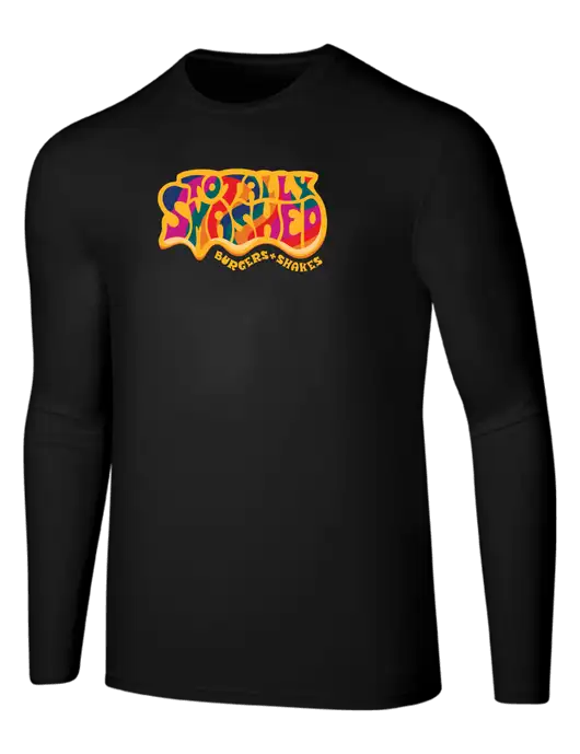 Seriously Soft Black Long Sleeve T-Shirt w/Totally Smashed Logo