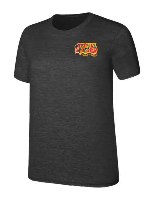Womens Ring Spun Dark Heather Grey 4.5 oz T-Shirt w/Totally Smashed Logo