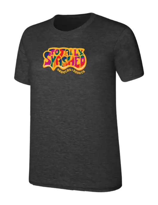 Womens Ring Spun Dark Heather Grey 4.5 oz T-Shirt w/Totally Smashed Logo