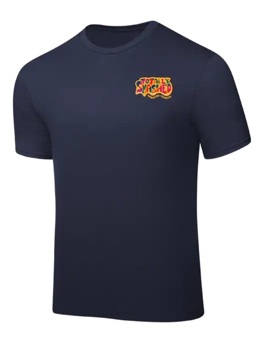 Navy PosiCharge Competitor Tee w/Totally Smashed Logo