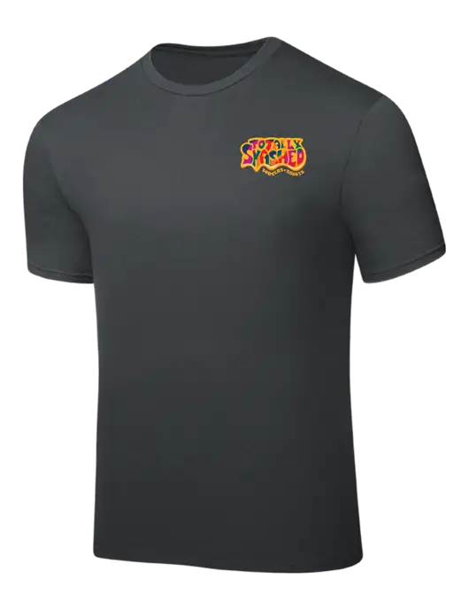 Dark Grey PosiCharge Competitor Tee w/Totally Smashed Logo