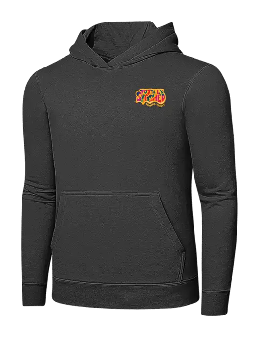 Charcoal 7.8 oz Ring Spun Hooded Sweatshirt w/Totally Smashed Logo