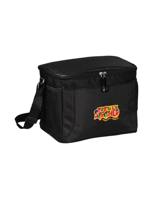 12 Can Black/Black Cube Cooler  w/Totally Smashed Logo