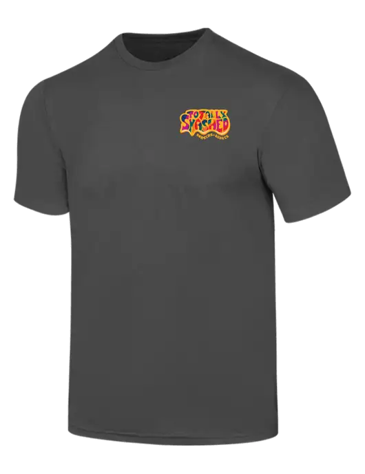 Simply Soft Charcoal 4.5oz  Poly/Combed Ring Spun Cotton T-Shirt w/Totally Smashed Logo