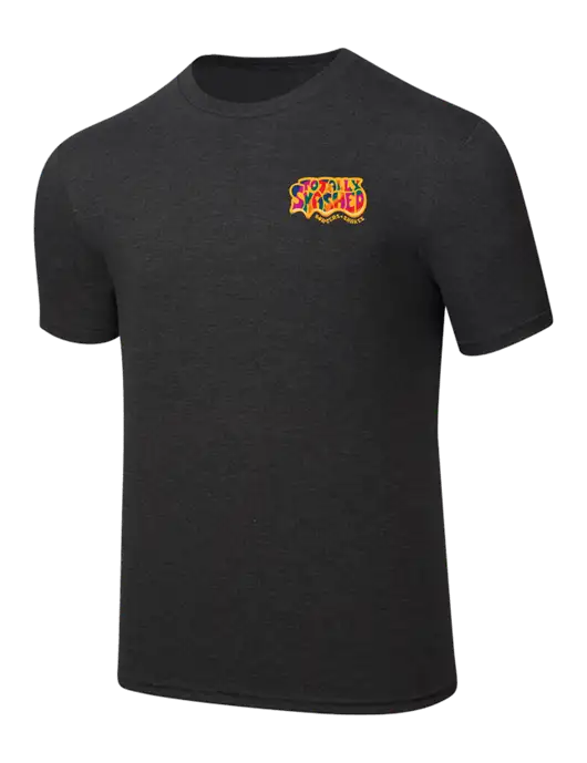 Simply Soft Black Frost 4.5oz  Poly/Combed Ring Spun Cotton T-Shirt w/Totally Smashed Logo