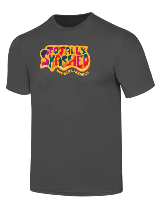 Simply Soft Charcoal 4.5oz  Poly/Combed Ring Spun Cotton T-Shirt w/Totally Smashed Logo