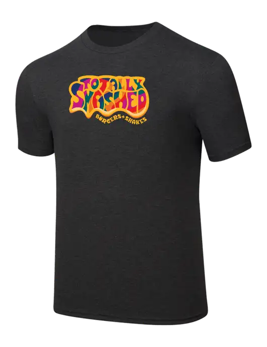 Simply Soft Black Frost 4.5oz  Poly/Combed Ring Spun Cotton T-Shirt w/Totally Smashed Logo