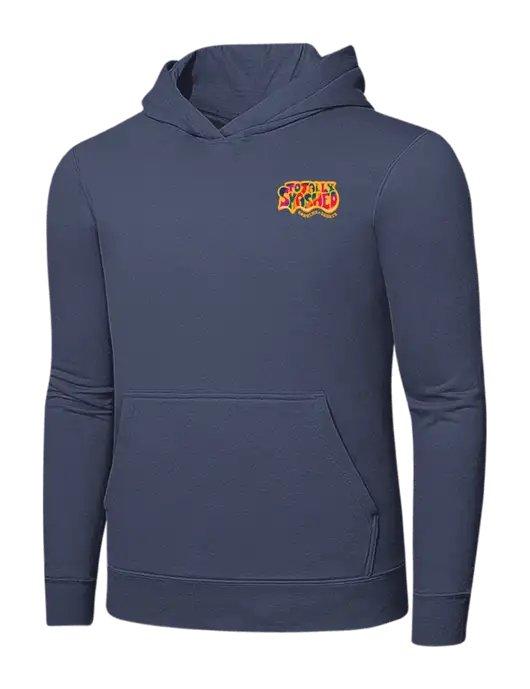 Steel Blue 7.8. oz Ring Spun Hooded Sweatshirt w/Totally Smashed Logo