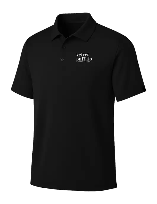OGIO Blacktop Framework Polo w/Velvet Buffalo Logo