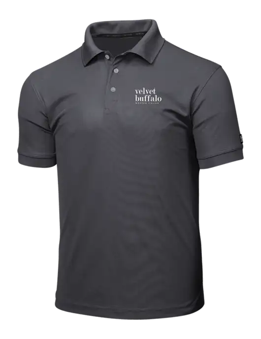 OGIO Charcoal Grey Caliber 2.0 Polo w/Velvet Buffalo Logo