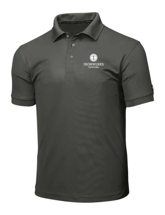 OGIO Medium Grey Caliber 2.0 Polo w/Ironworks at Keystone Logo