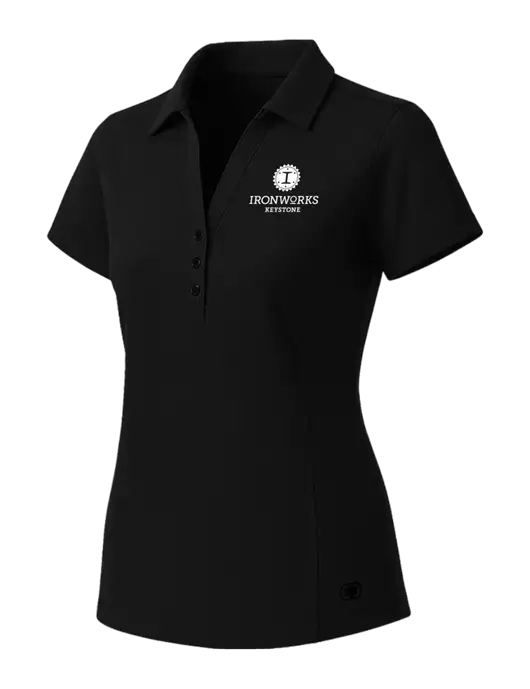 OGIO Womens Blacktop ONYX Polo w/Ironworks at Keystone Logo