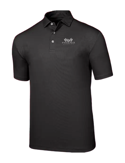 Callaway Birdseye Black Polo w/Phoenix Building Logo