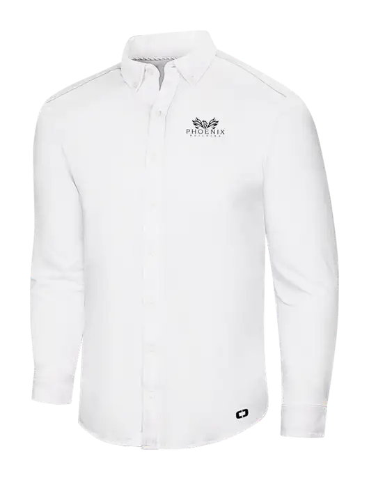 OGIO Bright White Modern Code Stretch Button-Up Shirt w/Phoenix Building Logo
